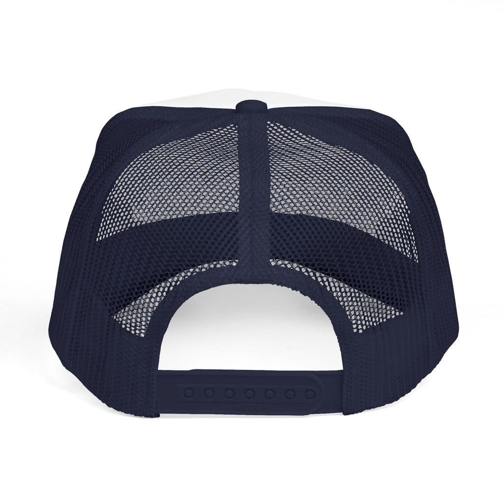 Money Fan Trucker Cap — Retro Rich Guy Graphic Mesh Hat