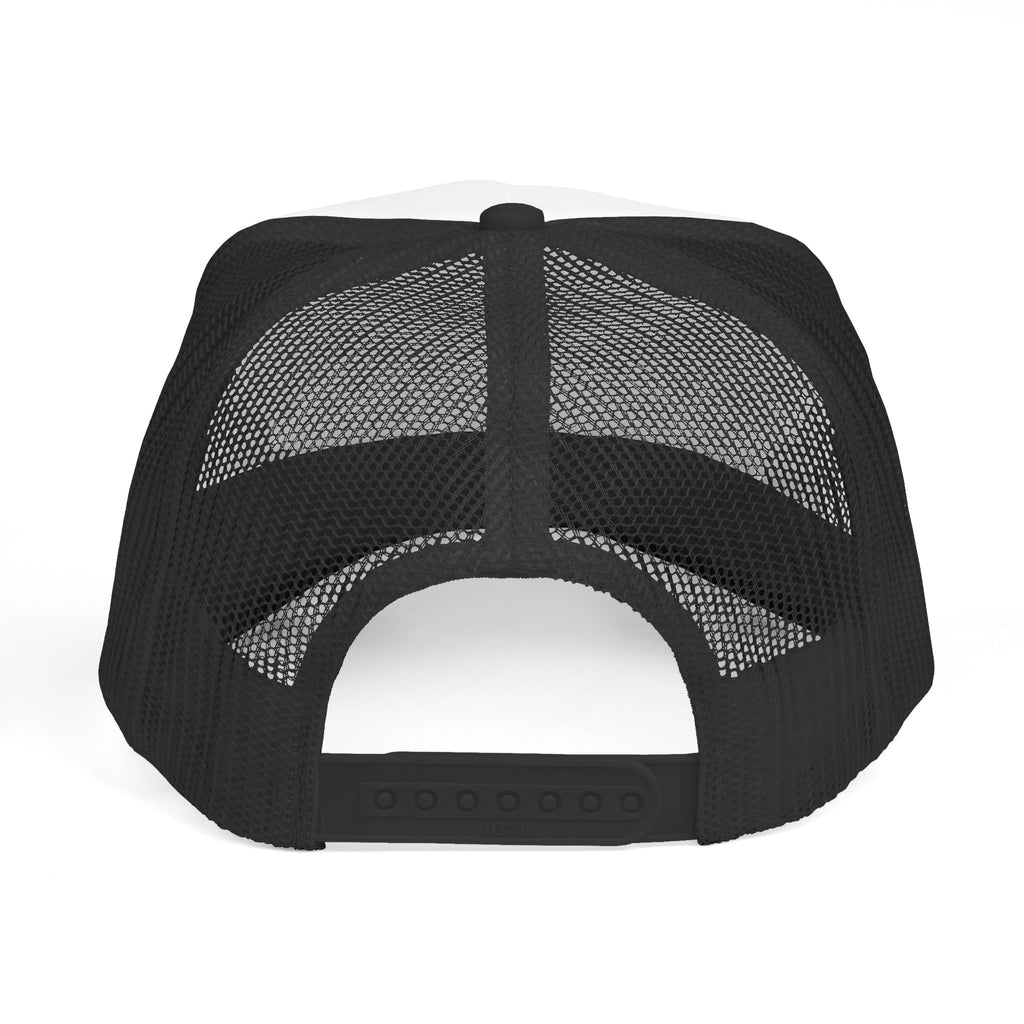 Money Fan Trucker Cap — Retro Rich Guy Graphic Mesh Hat